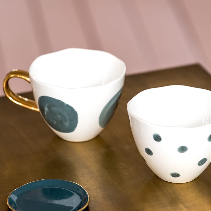 Taza Good Morning cappuccino 30 cl blanco, Big dots URBAN NATURE CULTURE