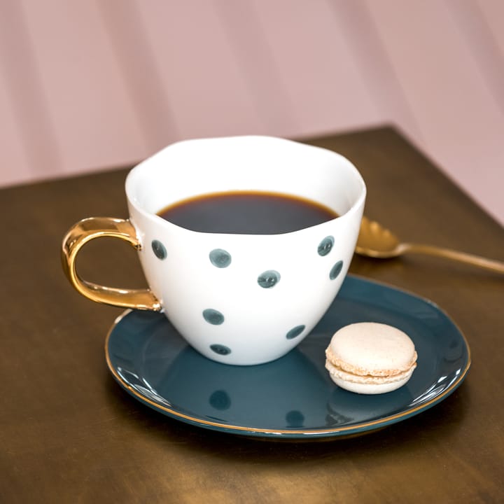 Taza Good Morning cappuccino 30 cl blanco, Small dots URBAN NATURE CULTURE