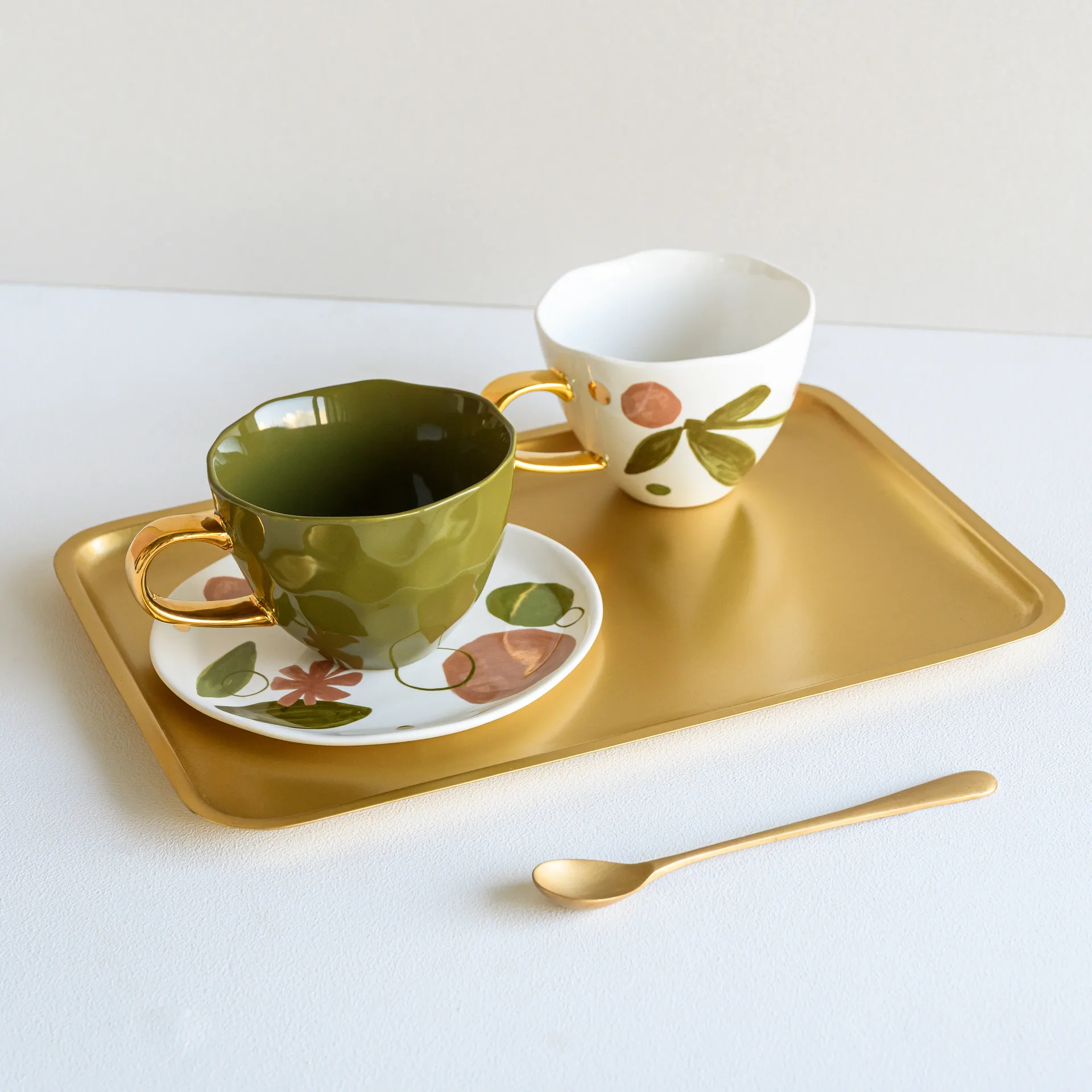 Taza Good Morning Cappuccino 30 cl, Fir green URBAN NATURE CULTURE