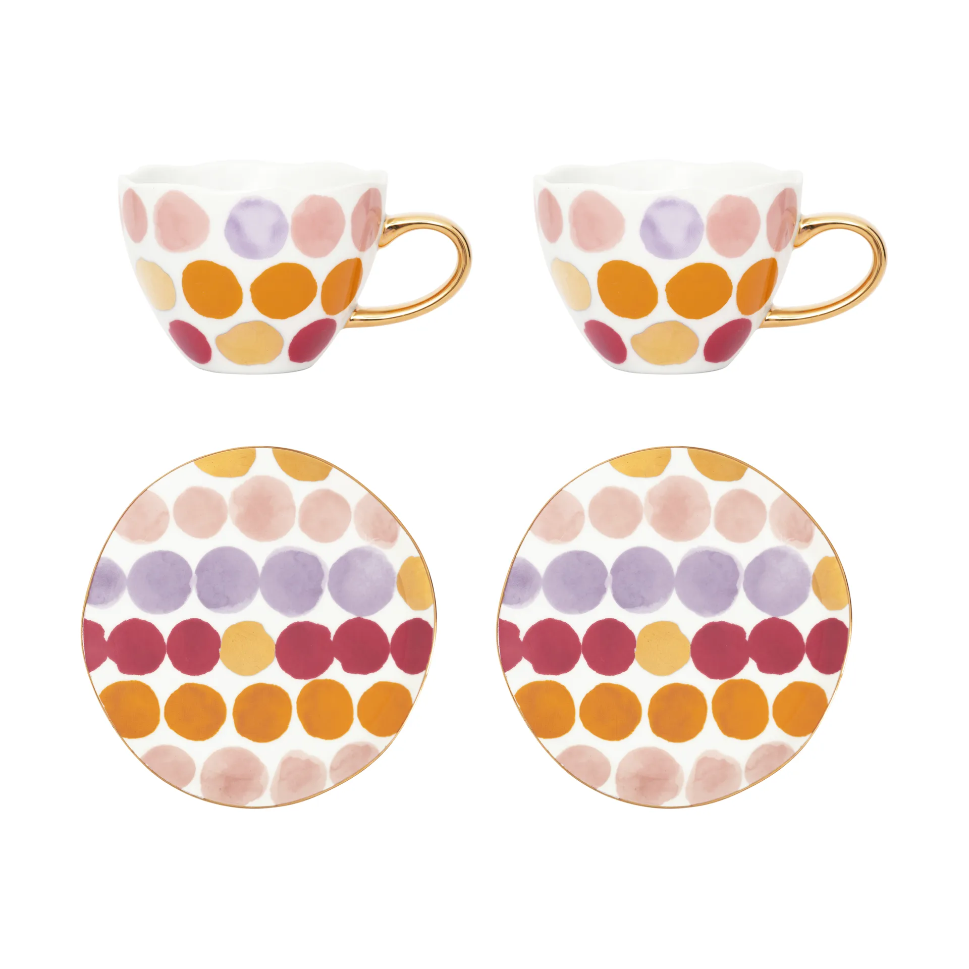 Taza Good Morning Cappuccino con plato 4 piezas, Prickig URBAN NATURE CULTURE