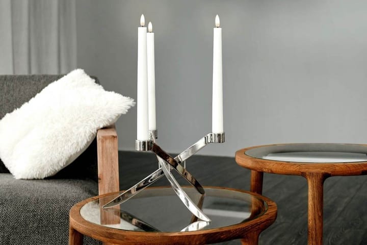 2 Velas alargadas LED Uyuni blanco, 37,8 cm Uyuni Lighting