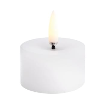 Vela gruesa Uyuni LED derretida - Blanco, Ø5x2,8 cm - Uyuni Lighting