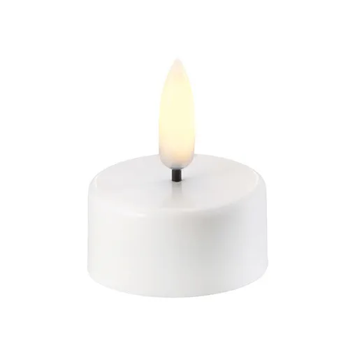 Vela pequeña LED Uyuni blanca, Ø3,8 cm Uyuni Lighting