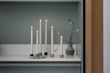 Velas cónicas Uyuni LED blancas, 2-pack - Ø2,3x20 cm - Uyuni Lighting