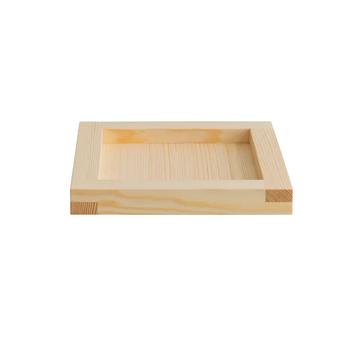 009 Tray bandeja - Pino aceitado, 33x33x6 cm - Vaarnii