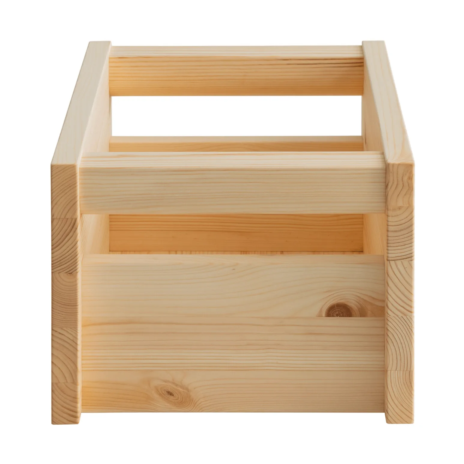020 Koppa Crate caja de almacenamiento, Pino aceitado con aceite-cera, pequeño 29x43x22 cm Vaarnii