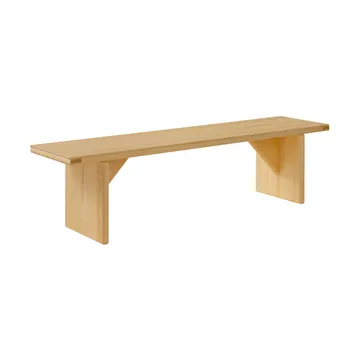 Banco 012 Kolmio Bench - Pino aceitado y encerado mate, 176x42x45 cm - Vaarnii