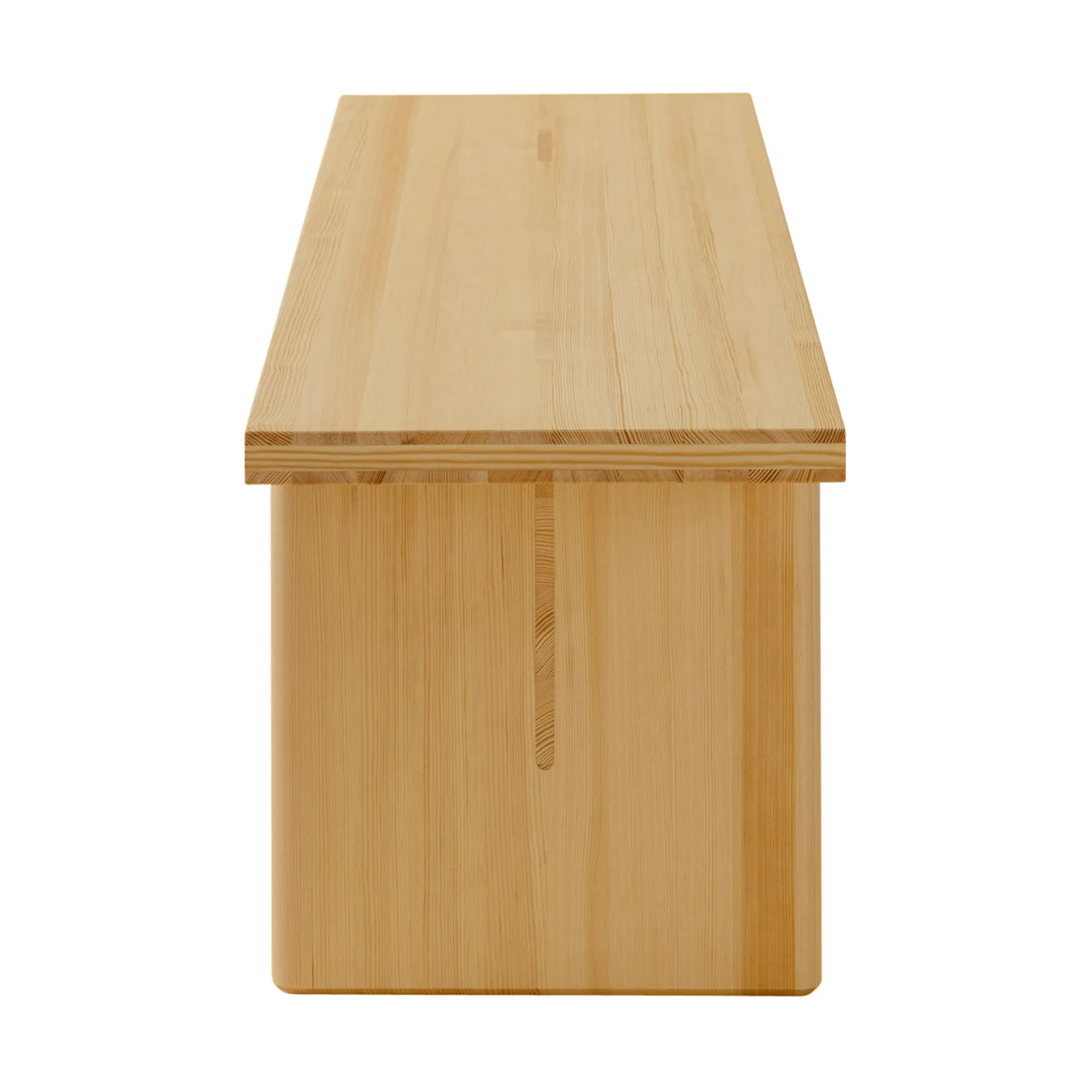 Banco 012 Kolmio Bench, Pino aceitado y encerado mate, 176x42x45 cm Vaarnii