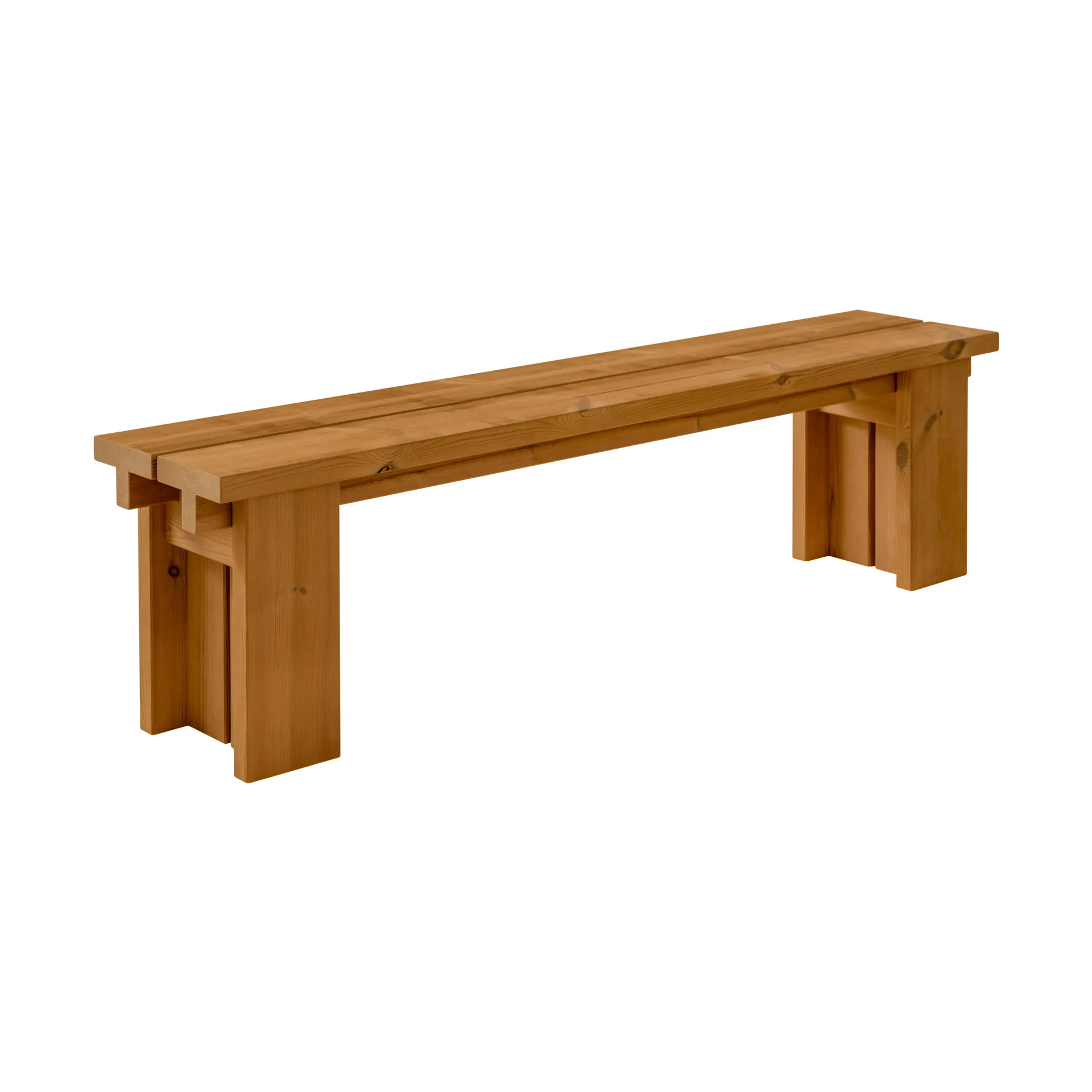 Banco 013 Osa Outdoor Bench, Pino termotratado, 182×37×49 cm Vaarnii