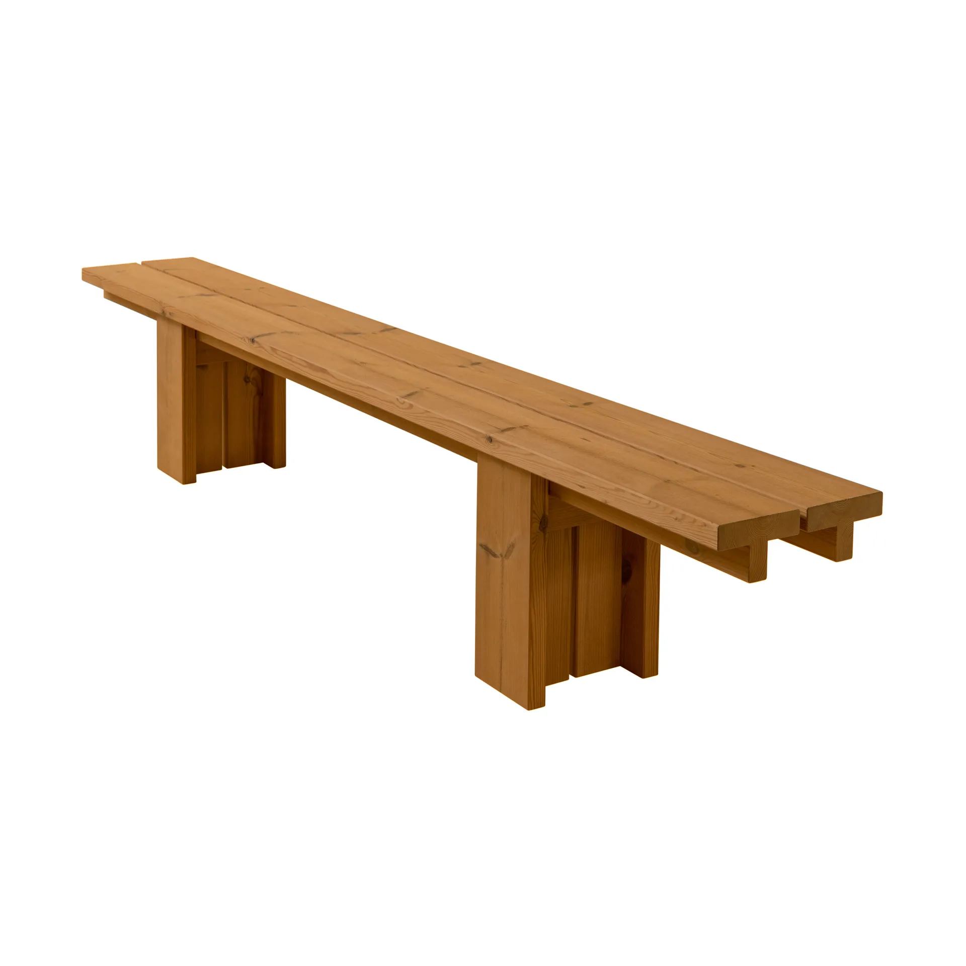 Banco 013 Osa Outdoor Bench, Pino termotratado, 270×37×49 cm Vaarnii