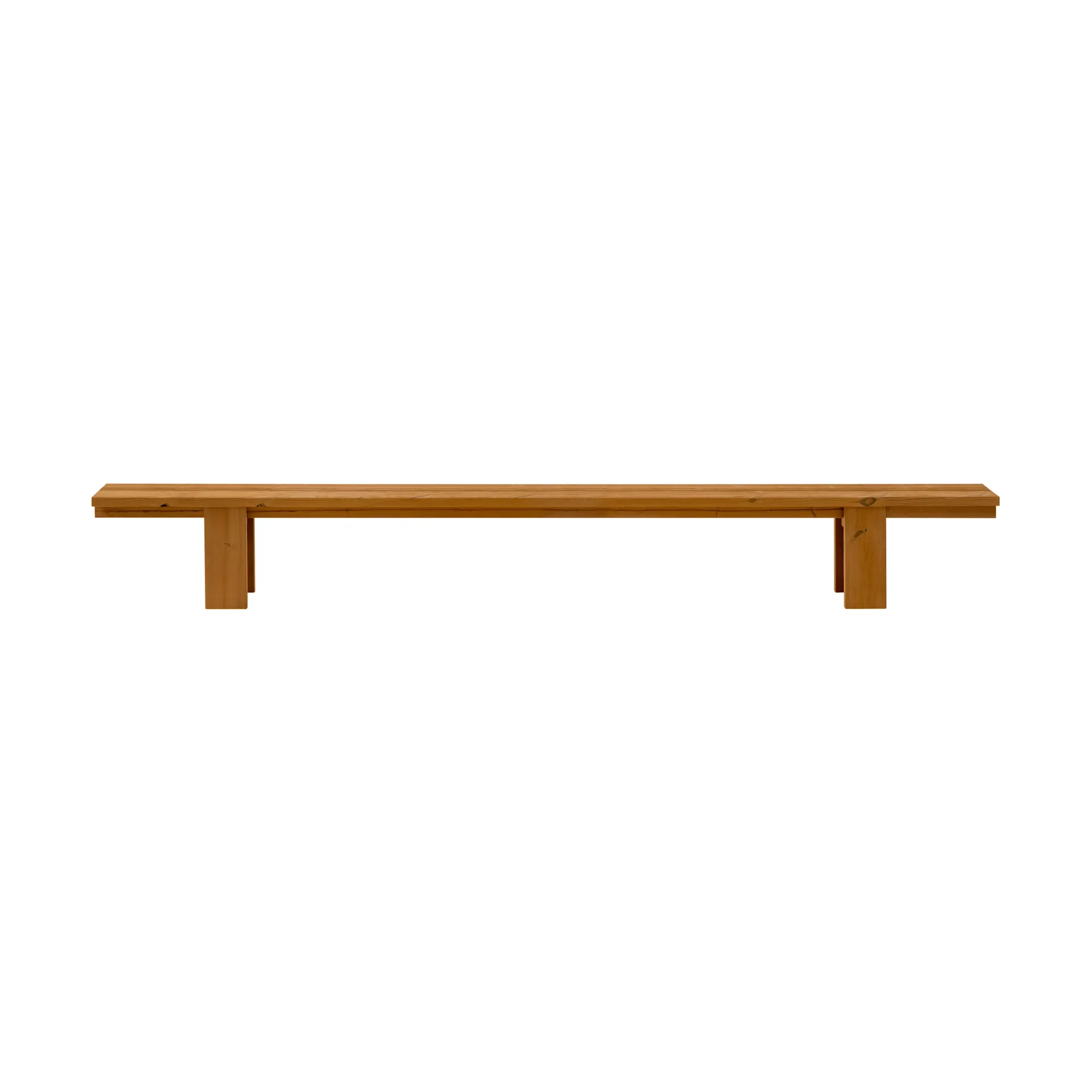 Banco 013 Osa Outdoor Bench, Pino termotratado, 333×37×49 cm Vaarnii