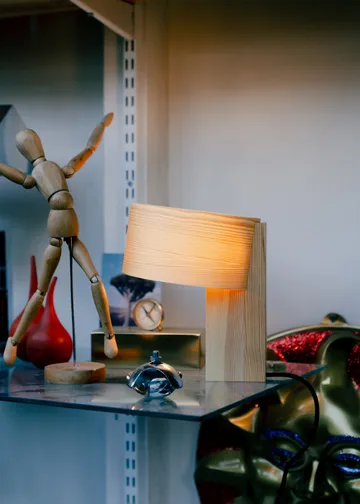 Lámpara de mesa 018 Hoop Table Lamp - Pino aceitado y encerado mate, 34 cm - Vaarnii