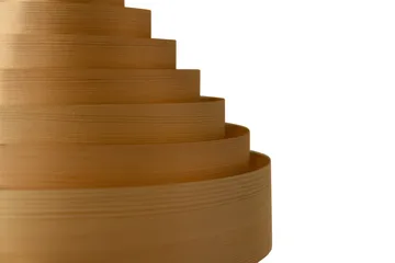 Lámpara de techo 1001 Hans Pendant - Pino aceitado y encerado mate, Ø38 cm - Vaarnii