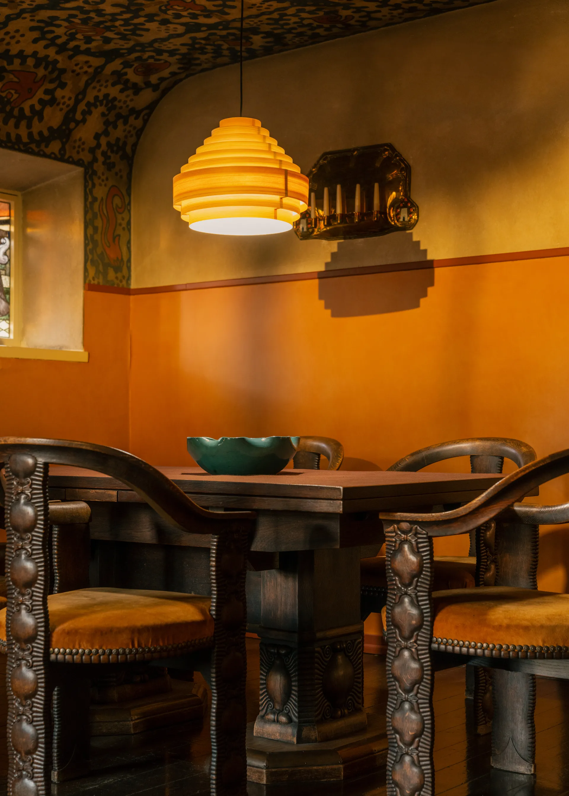 Lámpara de techo 1001 Hans Pendant, Pino aceitado y encerado mate, Ø38 cm Vaarnii