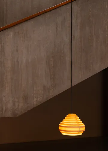 Lámpara de techo 1001 Hans Pendant - Pino aceitado y encerado mate, Ø38 cm - Vaarnii