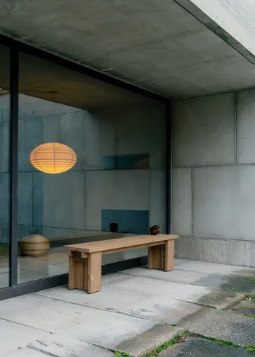 Lámpara de techo 1002 Hans Pendant - Pino aceitado y encerado mate, Ø46 cm - Vaarnii