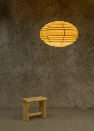 Lámpara de techo 1002 Hans Pendant - Pino aceitado y encerado mate, XL Ø70 cm - Vaarnii