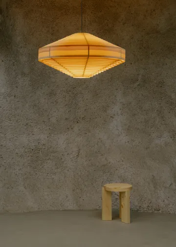 Lámpara de techo 1003 Hans Pendant - Pino aceitado y encerado mate, XL Ø90 cm - Vaarnii