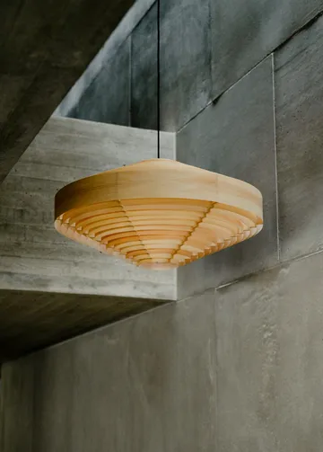 Lámpara de techo 1003 Hans Pendant - Pino aceitado y encerado mate, XL Ø90 cm - Vaarnii