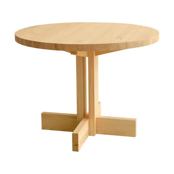 Mesa 001 Dining Table  - Pino aceitado y encerado mate, Ø100 × 74 cm - Vaarnii