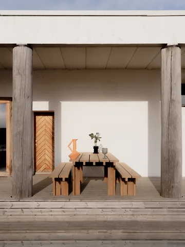 Mesa 013 Osa Outdoor Table - Pino termotratado, 333×94×78 cm - Vaarnii