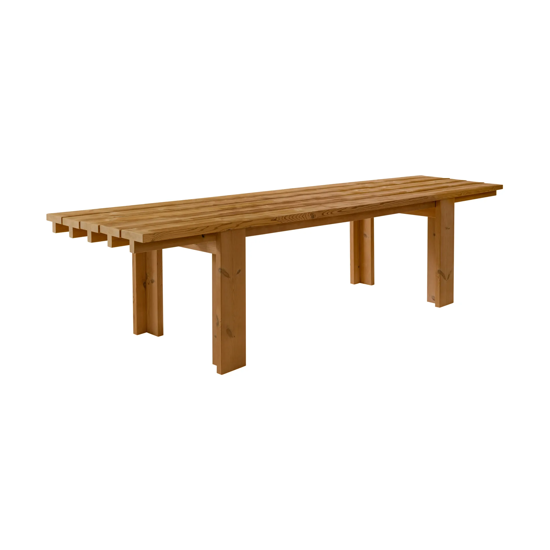 Mesa 013 Osa Outdoor Table, Pino termotratado, 333×94×78 cm Vaarnii