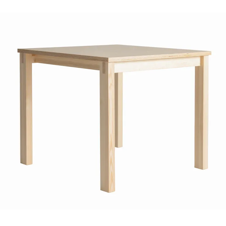 Mesa 016 Maasto Table - Pino aceitado y encerado mate, 120x120x75 cm - Vaarnii