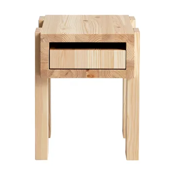 Mesa auxiliar 003 Stilts Side Table - Pino aceitado y encerado mate 40x36x45 cm - Vaarnii