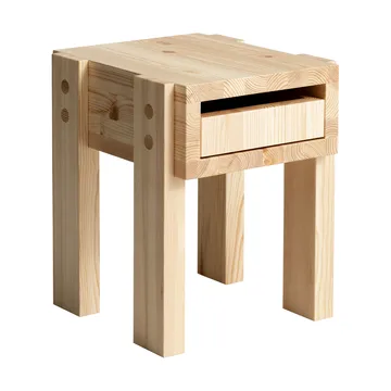 Mesa auxiliar 003 Stilts Side Table - Pino aceitado y encerado mate 40x36x45 cm - Vaarnii
