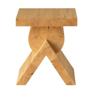 Mesa auxiliar 006 AA Side Table - Pino aceitado y encerado mate, 40x40x45 cm - Vaarnii