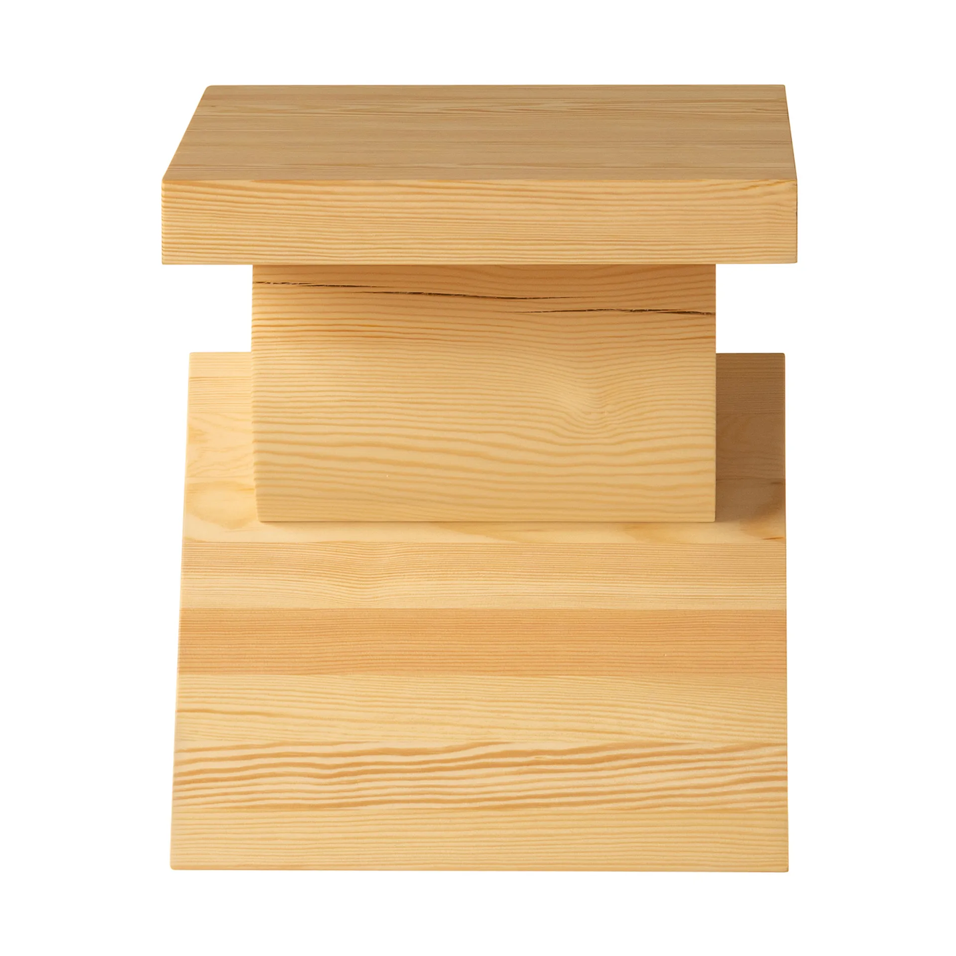 Mesa auxiliar 006 AA Side Table, Pino aceitado y encerado mate, 40x40x45 cm Vaarnii