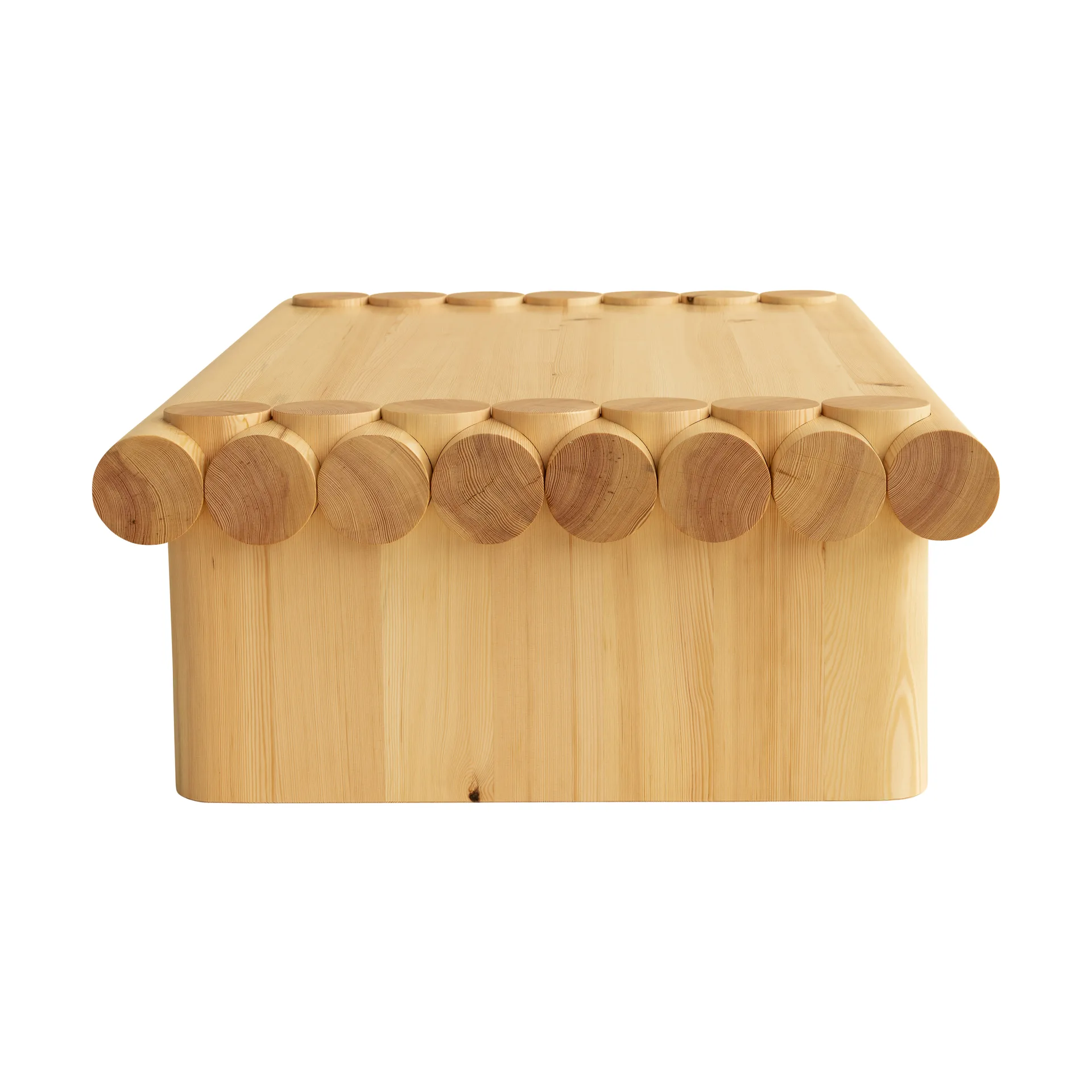 Mesa de centro 004 Coffee Table, Pino aceitado y encerado mate, 120x80x35 cm Vaarnii