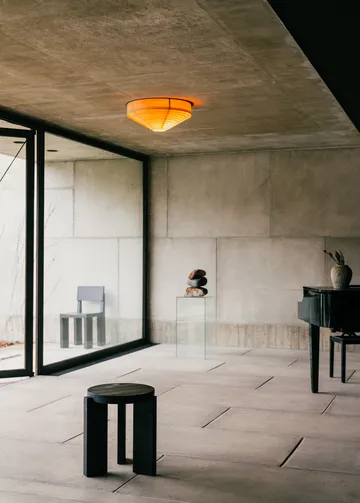 Plafón 1005 Hans Ceiling Light - Pino aceitado y encerado mate, Ø42 cm - Vaarnii