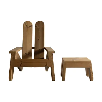 Reposapiés 015 Peace Outdoor Foot Stool - Pino termotratado - Vaarnii