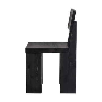 Silla 001 Dining Chair - Pino con tinte negro - Vaarnii