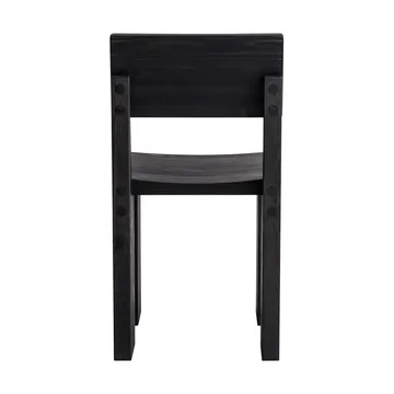 Silla 001 Dining Chair - Pino con tinte negro - Vaarnii