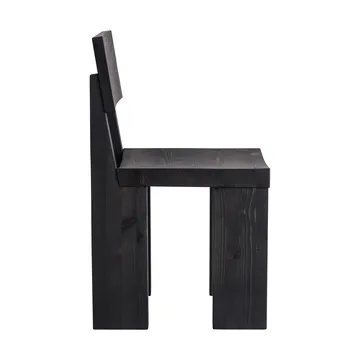 Silla 001 Dining Chair - Pino con tinte negro - Vaarnii