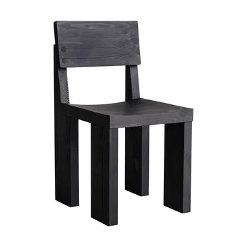 Silla 001 Dining Chair - Pino con tinte negro - Vaarnii