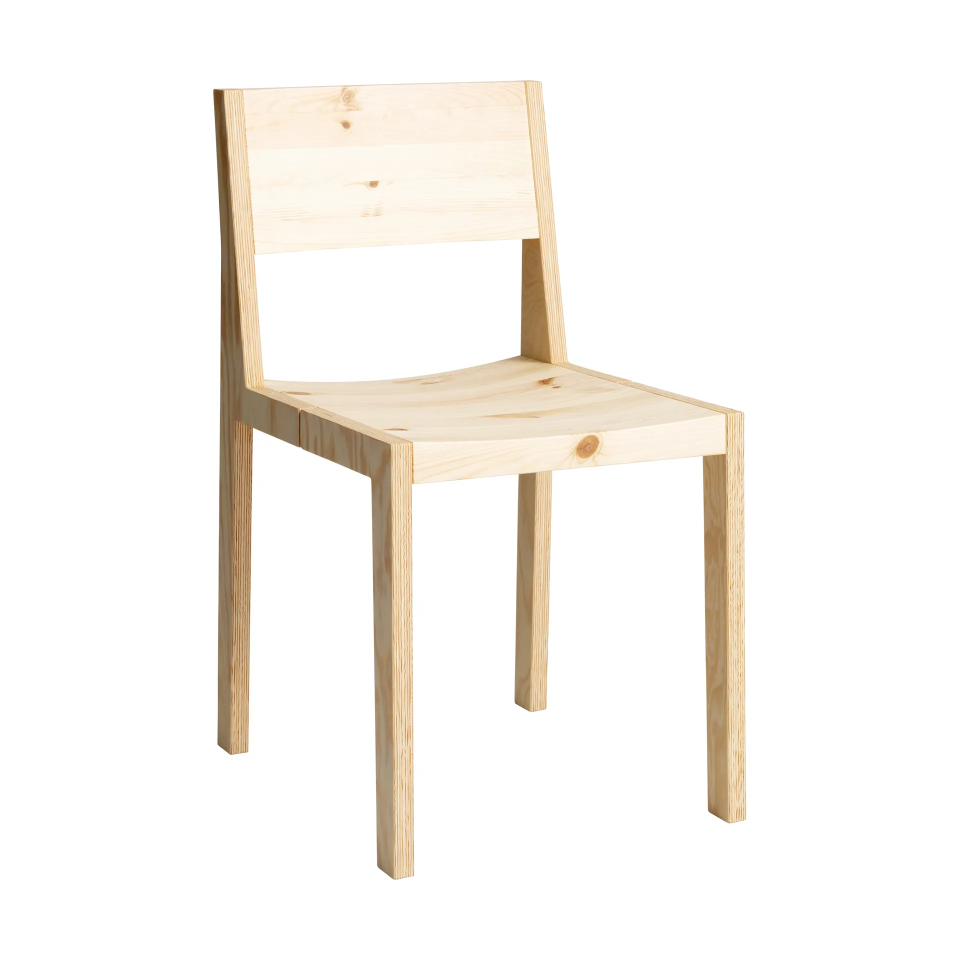 Silla 016 Maasto Dining Chair, Pino aceitado y encerado mate Vaarnii