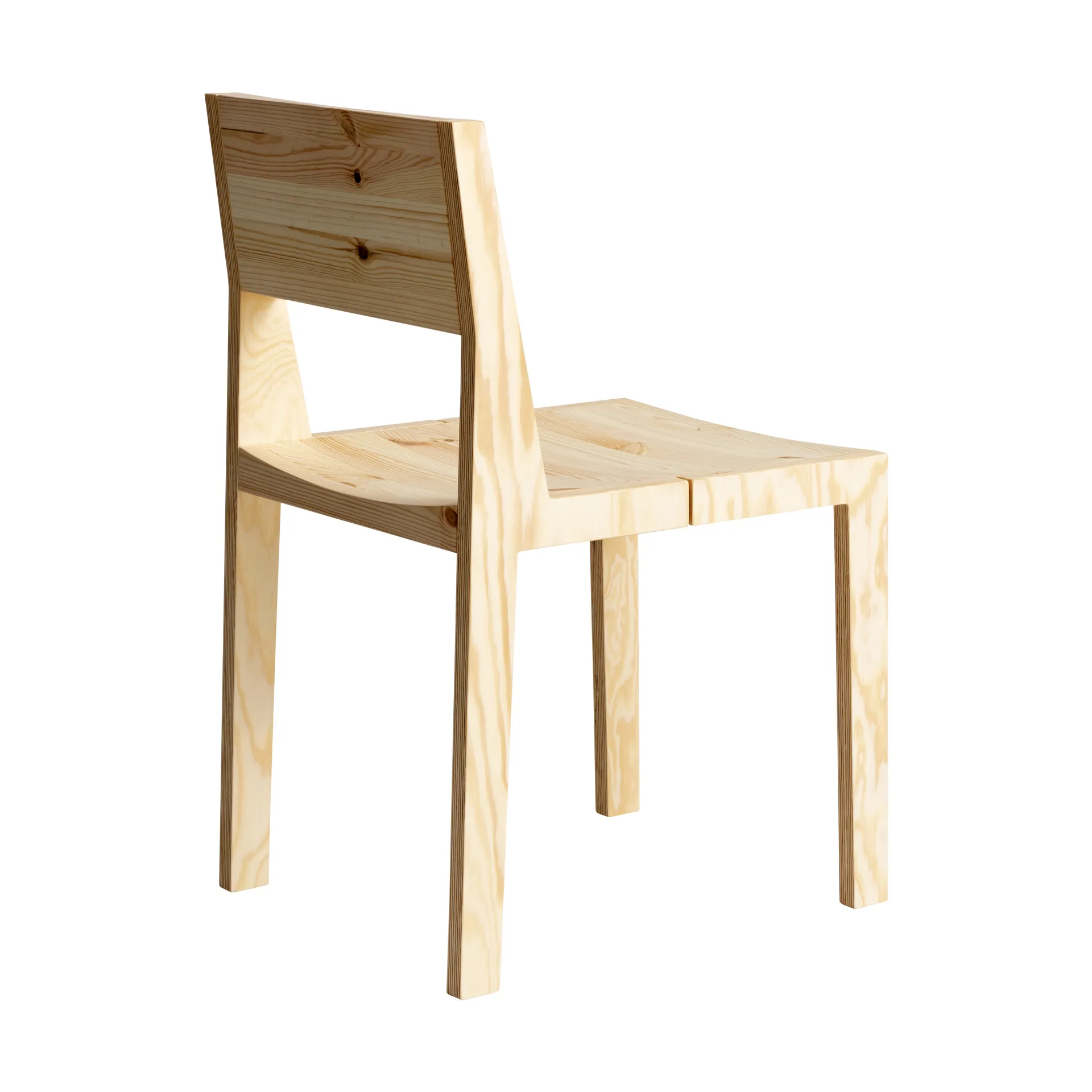 Silla 016 Maasto Dining Chair, Pino aceitado y encerado mate Vaarnii