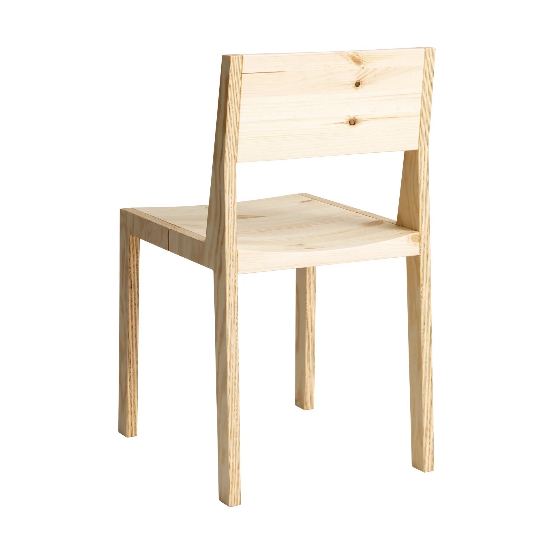 Silla 016 Maasto Dining Chair, Pino aceitado y encerado mate Vaarnii