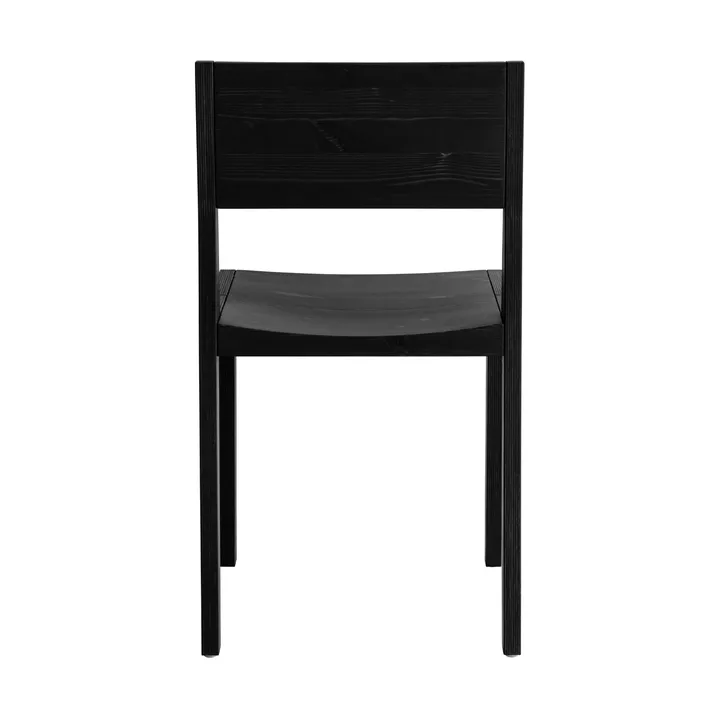 Silla 016 Maasto Dining Chair - Pino tintado en negro - Vaarnii