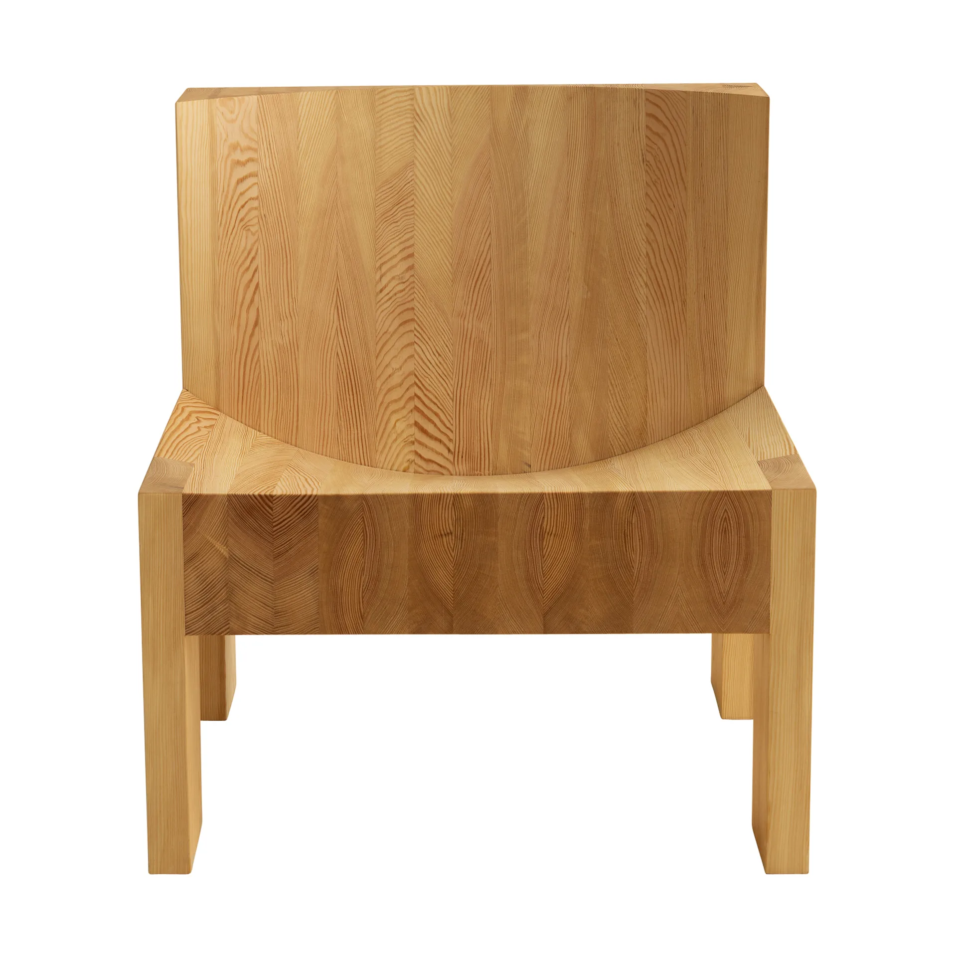 Silla lounge 005 Lounge Chair, Pino aceitado y encerado mate Vaarnii