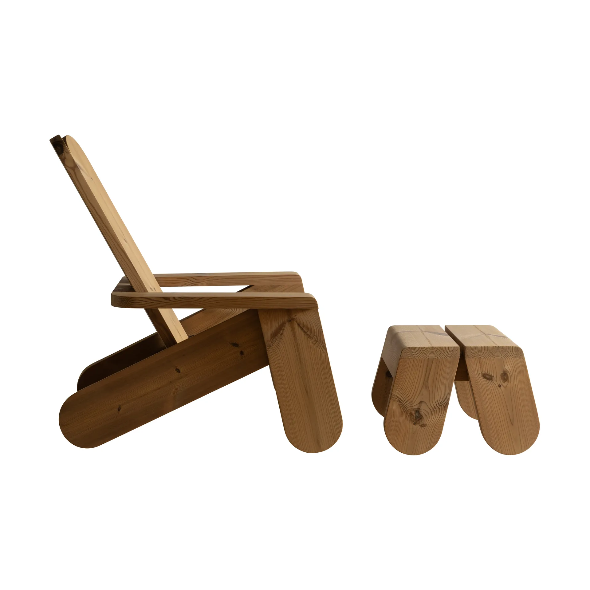 Silla lounge 015 Peace Outdoor Lounge Chair, Pino termotratado Vaarnii