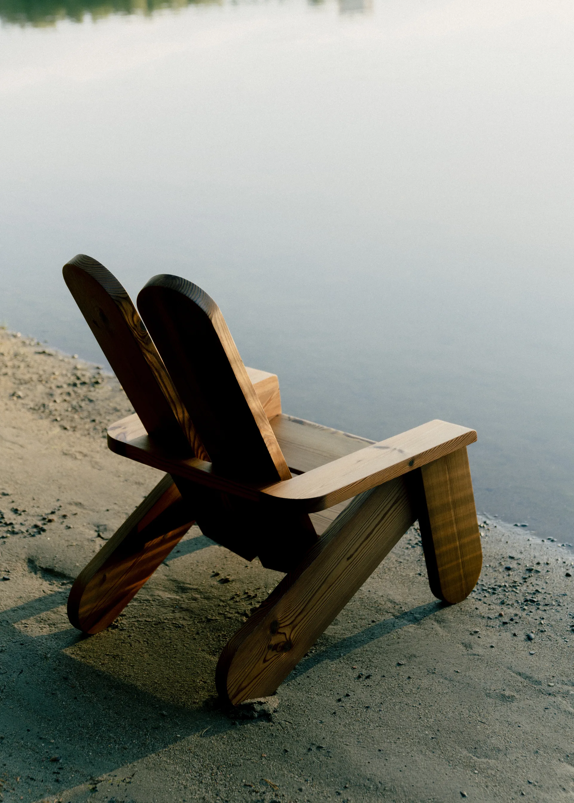 Silla lounge 015 Peace Outdoor Lounge Chair, Pino termotratado Vaarnii