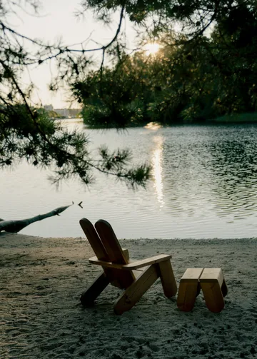 Silla lounge 015 Peace Outdoor Lounge Chair - Pino termotratado - Vaarnii