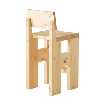 Taburete 001 Bar Stool - Pino aceitado y encerado mate, 65 cm - Vaarnii