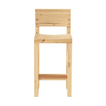Taburete 001 Bar Stool - Pino aceitado y encerado mate, 65 cm - Vaarnii