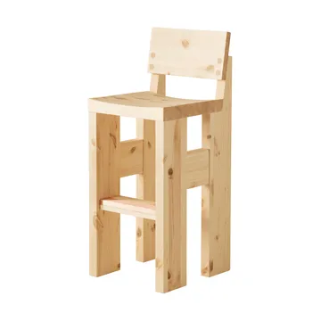 Taburete 001 Bar Stool - Pino aceitado y encerado mate, 75 cm - Vaarnii