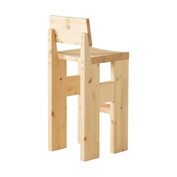 Taburete 001 Bar Stool - Pino aceitado y encerado mate, 75 cm - Vaarnii